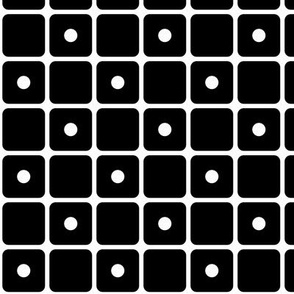 2691 A - simple square tiles, black and white