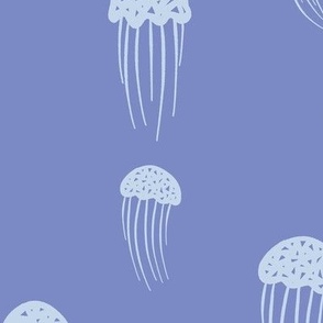 Jumbo - Sky blue jellyfish sea repeat pattern