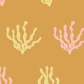 Jumbo - Abstract yellow sea coral algae pattern