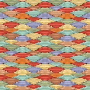  Interweaving of colorful threads / Horizontal