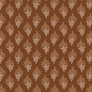 swaying fantasy floral-earth tone-Indian floral block-02