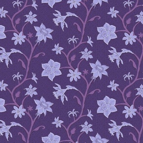 trailing flowers violet and plum | medium 