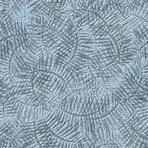 Palm Textured Bas Relief Tropical Neutral Interior Texture Monochromatic Blue Blender Earth Tones Sky Blue Gray A7C0DA Subtle Modern Abstract Geometric