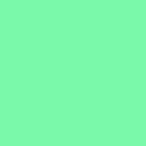 SOLID SEAFOAM GREEN  #7af9ab HTML HEX Colors