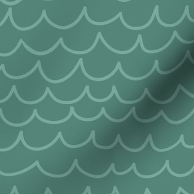 Mermaid Play - Teal Waves