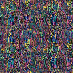 Psychedelic rainbow pattern