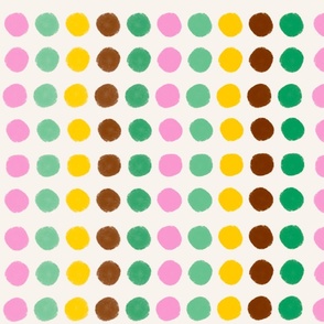 Pastel Polka Dot Pattern / Lovely Spring Coordinating Collection / Polka Dot Stripes / Pastel Spring Design