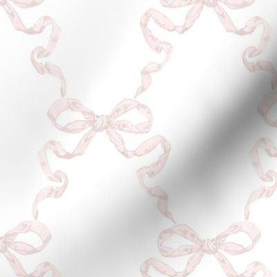 Small Hannah Ribbon Petal Pink On White copy