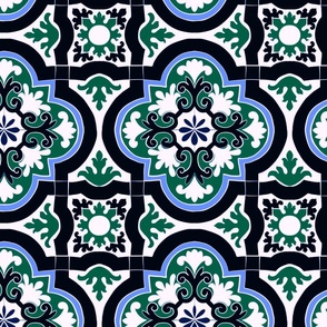 Mediterranean tiles,mosaic art