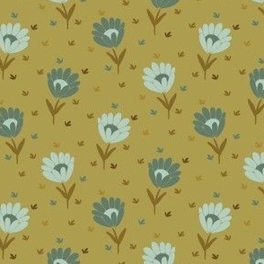 Joyful Daisies {on Burnished Gold} Daisy Flower Meadow