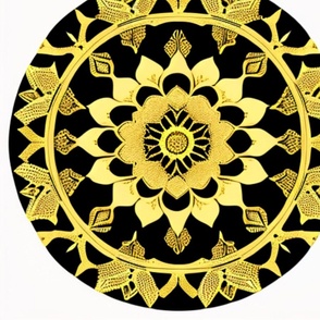 The Glittering Circle: Gold Mandala Textiles 