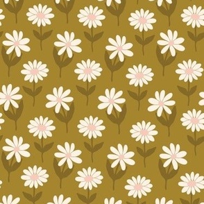 Daisy March {on Luxor Gold} Off White Bohemian Floral