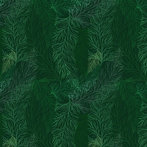Branches in Rich Emerald Green - Large