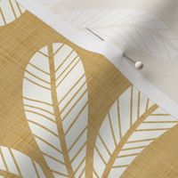 Palm Trees- Vintage Colors- Honey Gold-  Bohemian Botanical- Boho Plants- Earth TonesTropical Wallpaper- Large