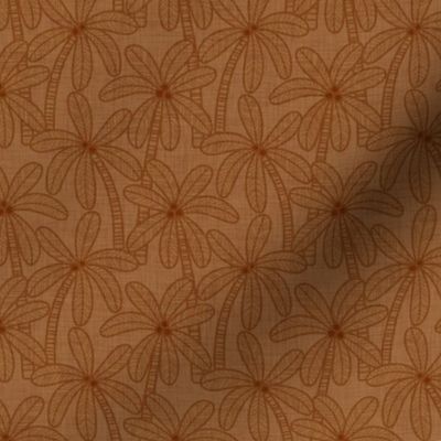 Palm Trees- Vintage Colors- Terracotta-  Bohemian Botanical- Boho Plants- Earth TonesTropical Wallpaper- sMini