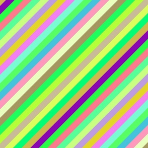 Rainbow Diagonal Stripes #4 (large)