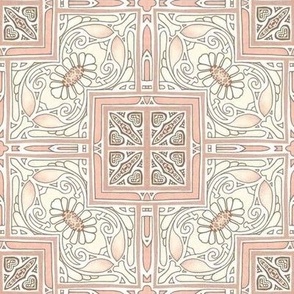 Pastel Beige and Peach Garden Tile Experience