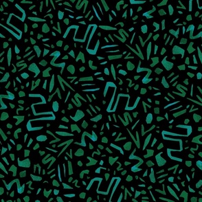 Funky confetti green