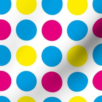 CMYK just polka dots without black - SMALL