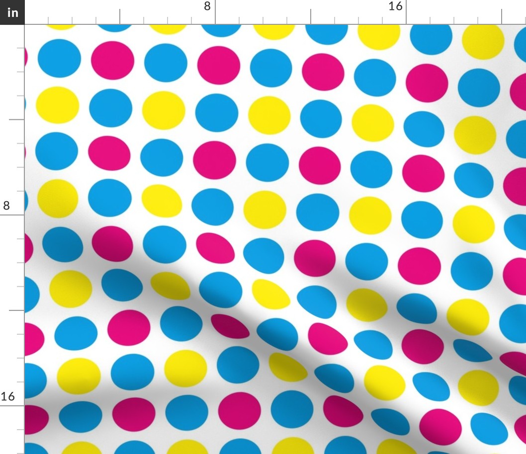 CMYK just polka dots without black - SMALL