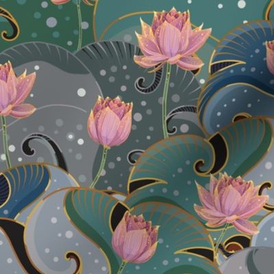 Celestial Lotus Flowers