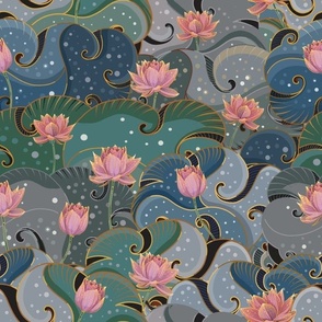 Celestial Lotus Flowers