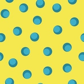 Dual polka dot - Yellow
