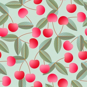 geometric cherries - large