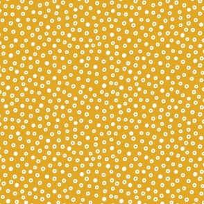 Cream Dots on Gold (Small)