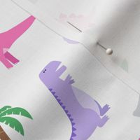 Dinosaurs Pink and Purple MEDIUM