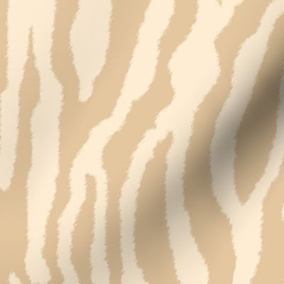 Beige Zebra Stripes on Cream