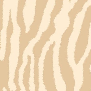 Beige Zebra Stripes on Cream