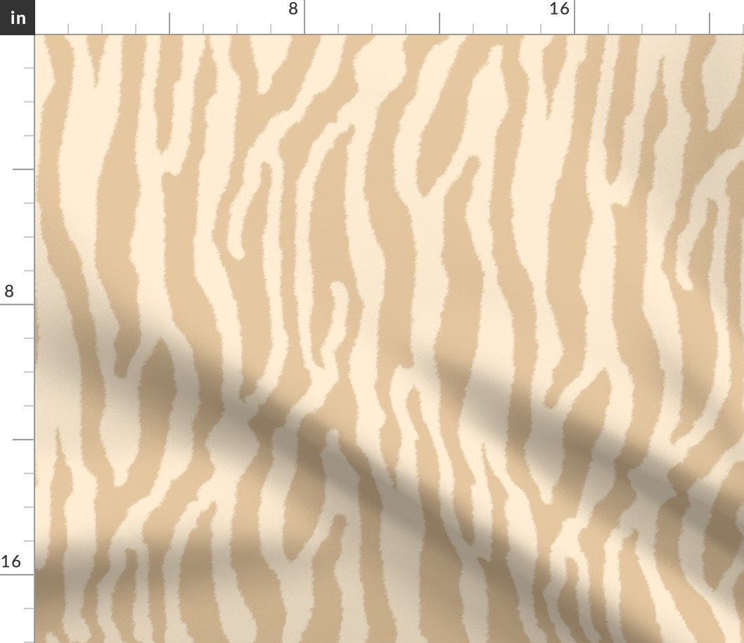 Beige Zebra Stripes on Cream