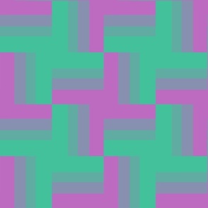 Purple and green neon gradient squares