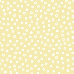 Cream Dots on Yellow (Small)
