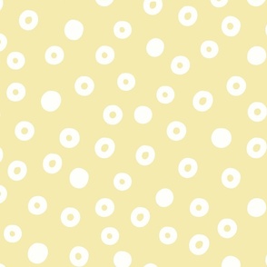 Cream Dots on Yellow (Large)