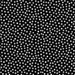Black and White Dots on Black (Small)