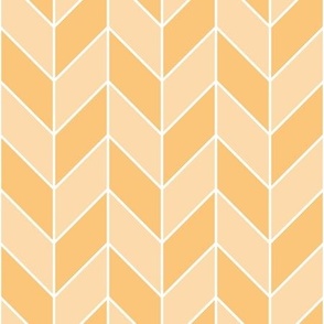 Flight Herringbone / Soft Orange / Geometric / Medium