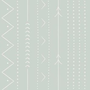 Neutral Boho Geometric Ash Gray