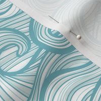 Caribbean Sea- Ocean Waves- California Summer- Hawaii Surf- Light Turquoise Blue Wallpaper- Coastal Grandma- Small