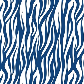  Normal scale // Tigers fur animal print // classic blue and white vertical stripes