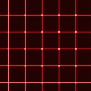 Large Matrix Optical Illusion Grid in Black and Red