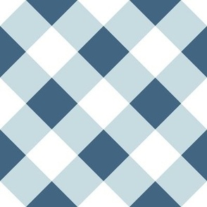 diagonal gingham blue