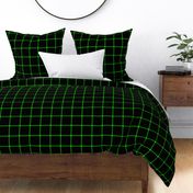 Large Matrix Optical Illusion Grid in Black and Neon Green 