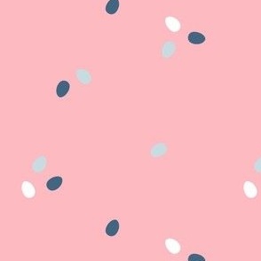 polka dot eggs pink