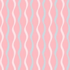 wavy stripes - pink