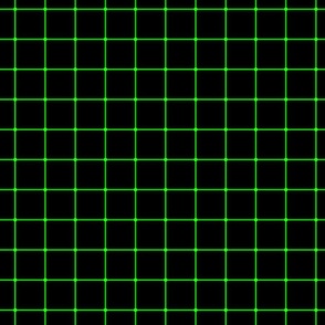Small Matrix Optical Illusion Grid in Black and Neon Green 