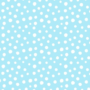 Light Blue With Polka Dots