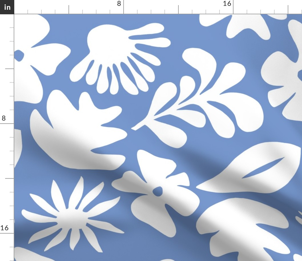 flat-retro-papercut-tropical-floral-foliage-print-blue-white-150DPI-2800x2800px