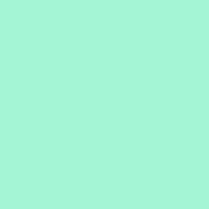 Plain Mint 2 #A4F5D4 Solid Fabric